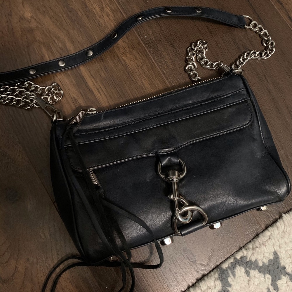 Rebecca minkoff black mini Mac bag